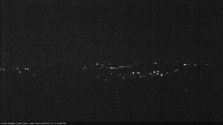 Lake Travis webcam, July 12, 2019 10:25 PM CT