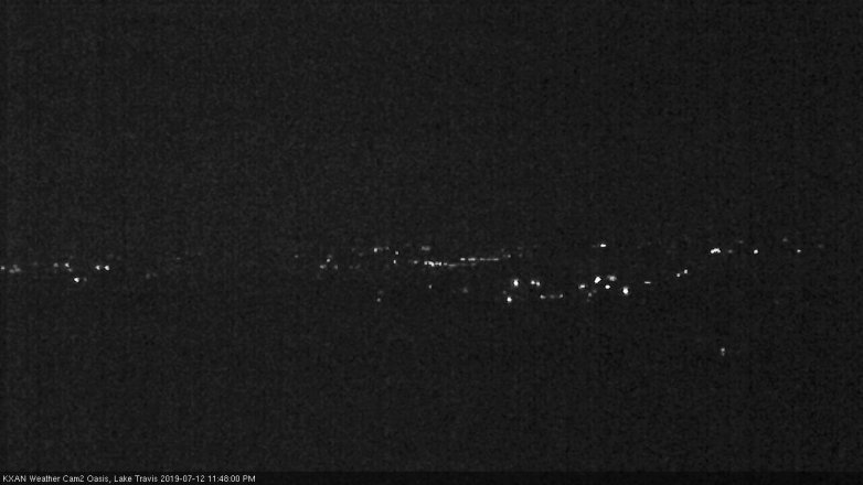 Lake Travis webcam, July 12, 2019 10:50 PM CT