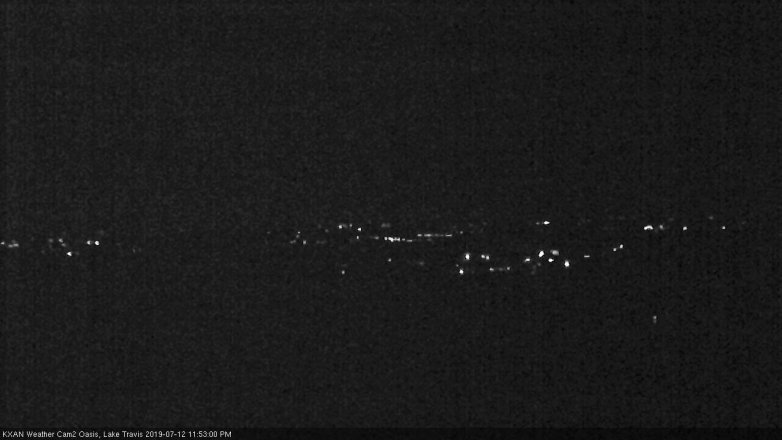 Lake Travis webcam, July 12, 2019 10:55 PM CT