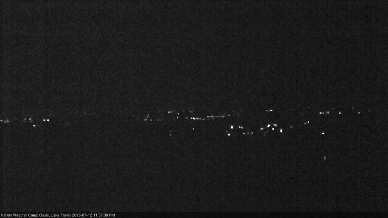 Lake Travis webcam, July 12, 2019 11:00 PM CT
