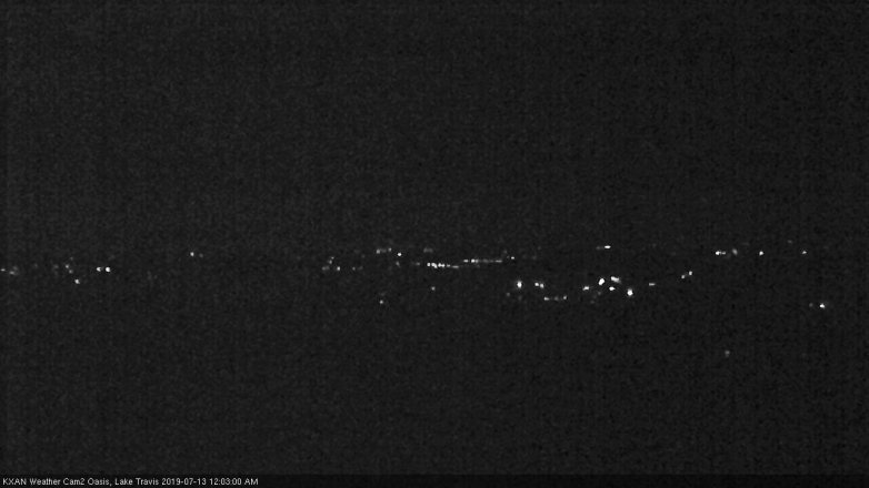Lake Travis webcam, July 12, 2019 11:05 PM CT