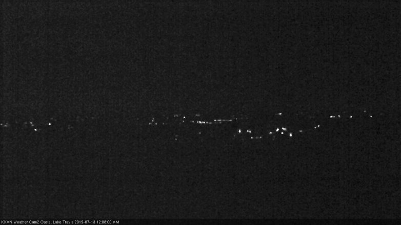 Lake Travis webcam, July 12, 2019 11:10 PM CT