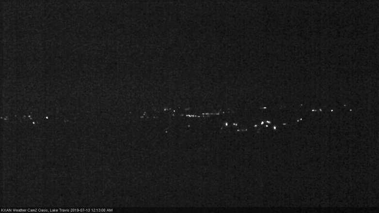 Lake Travis webcam, July 12, 2019 11:15 PM CT