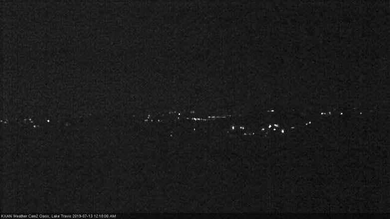 Lake Travis webcam, July 12, 2019 11:20 PM CT