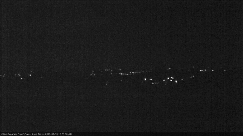 Lake Travis webcam, July 12, 2019 11:25 PM CT