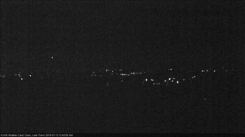Lake Travis webcam, July 12, 2019 11:45 PM CT