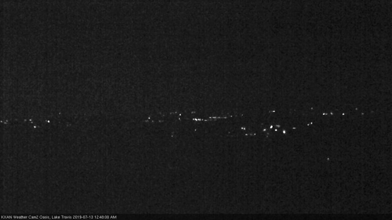 Lake Travis webcam, July 12, 2019 11:50 PM CT