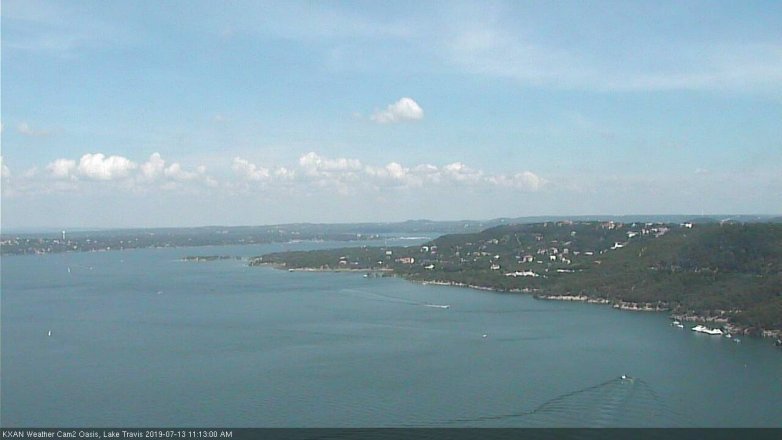 Lake Travis webcam, July 13, 2019 10:15 AM CT