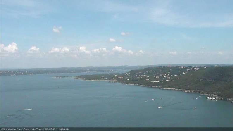 Lake Travis webcam, July 13, 2019 10:20 AM CT