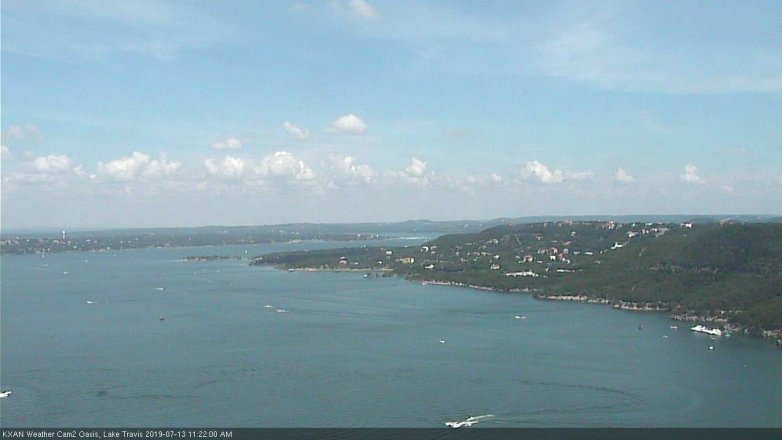 Lake Travis webcam, July 13, 2019 10:25 AM CT