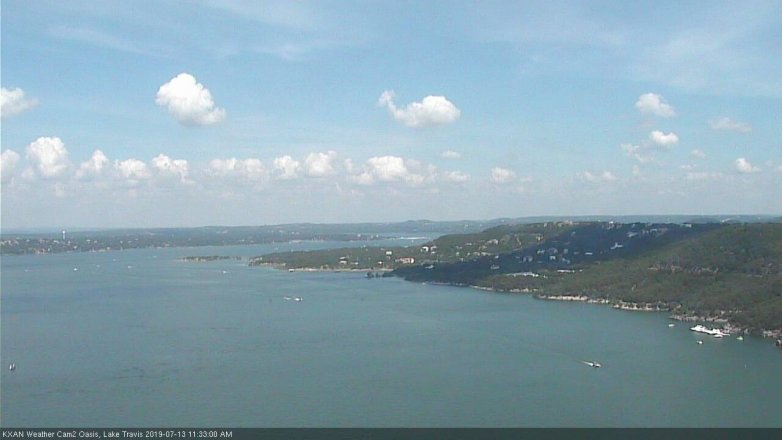 Lake Travis webcam, July 13, 2019 10:35 AM CT