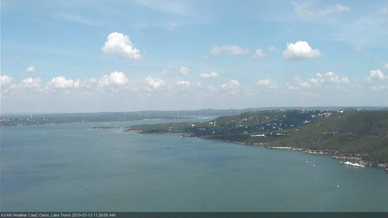 Lake Travis webcam, July 13, 2019 10:40 AM CT