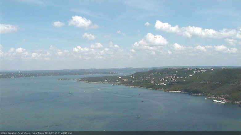Lake Travis webcam, July 13, 2019 10:50 AM CT