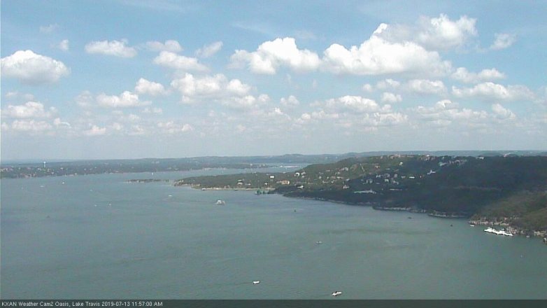 Lake Travis webcam, July 13, 2019 11:00 AM CT