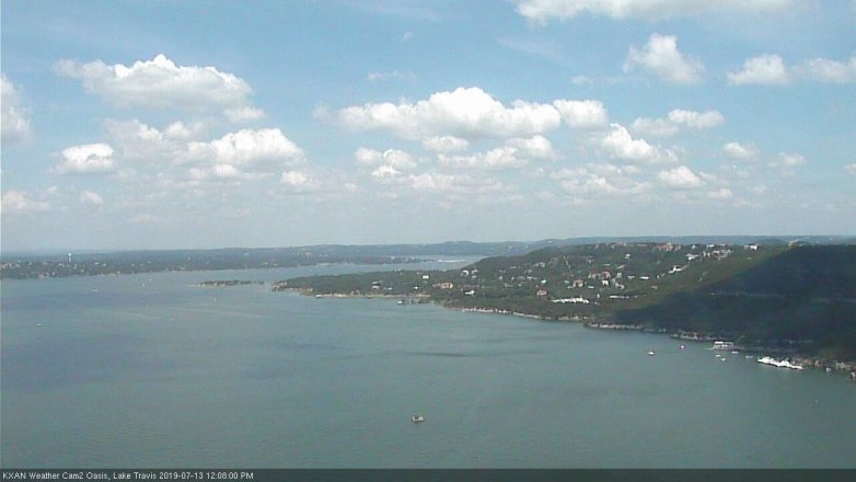 Lake Travis webcam, July 13, 2019 11:10 AM CT