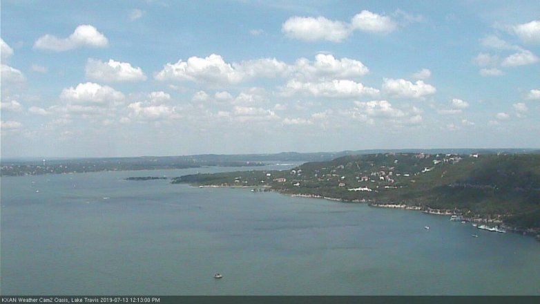 Lake Travis webcam, July 13, 2019 11:15 AM CT