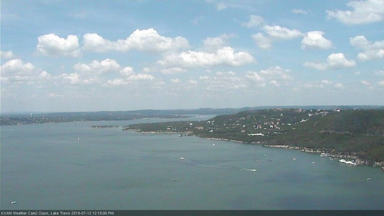 Lake Travis webcam, July 13, 2019 11:20 AM CT