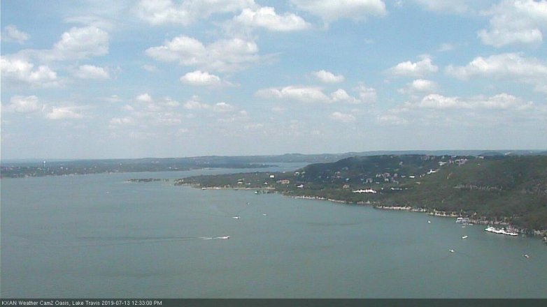 Lake Travis webcam, July 13, 2019 11:35 AM CT