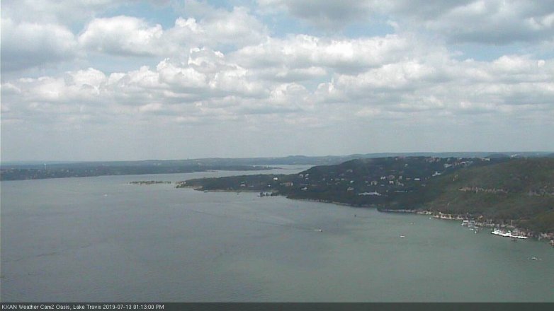 Lake Travis webcam, July 13, 2019 12:15 PM CT