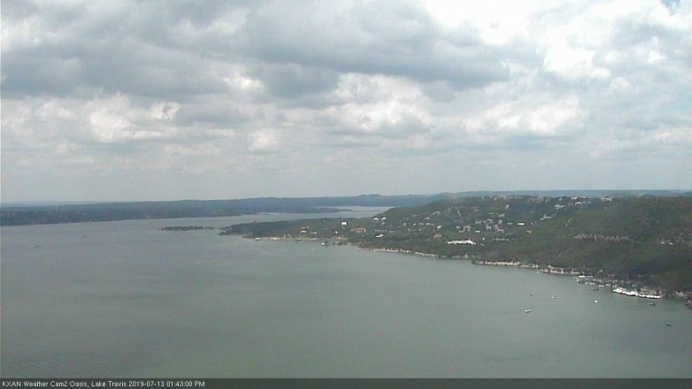 Lake Travis webcam, July 13, 2019 12:45 PM CT