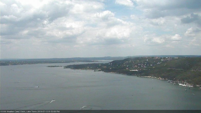 Lake Travis webcam, July 13, 2019 12:55 PM CT
