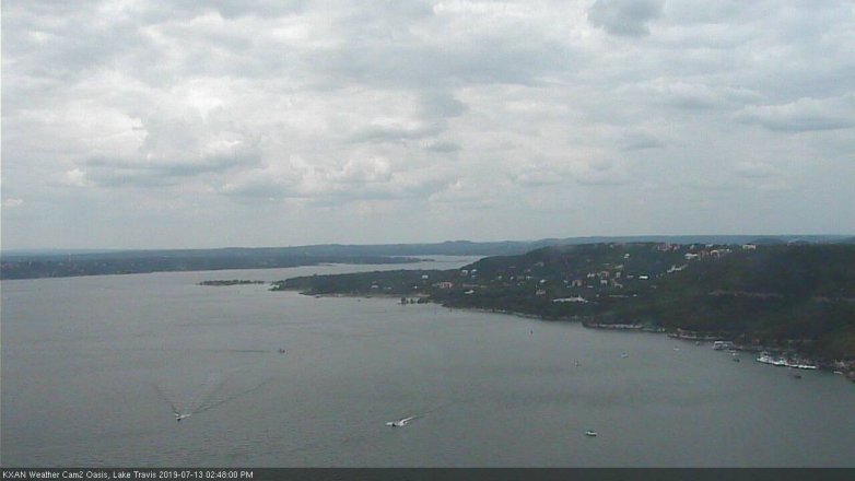 Lake Travis webcam, July 13, 2019 1:50 PM CT