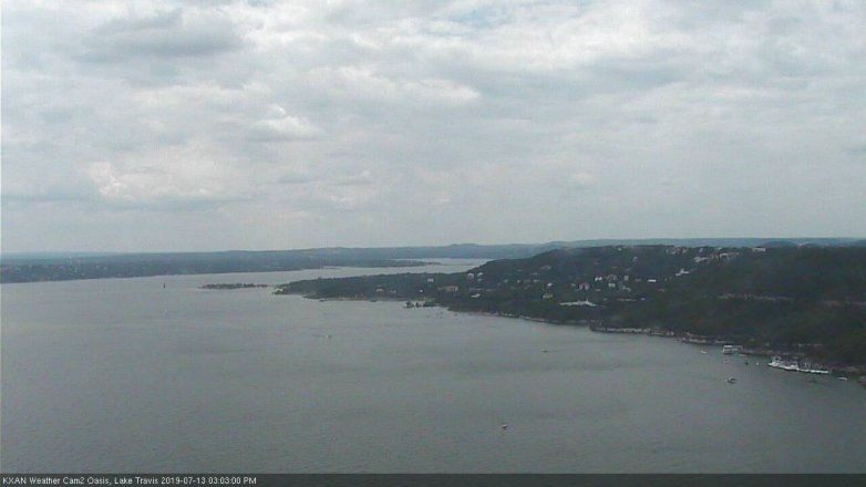 Lake Travis webcam, July 13, 2019 2:05 PM CT