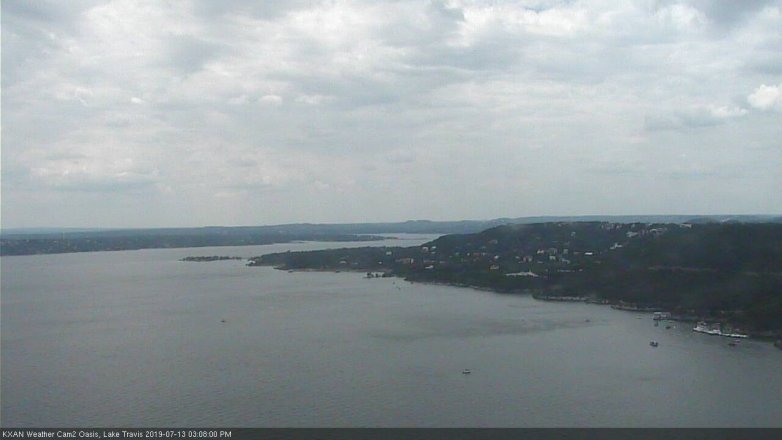 Lake Travis webcam, July 13, 2019 2:10 PM CT