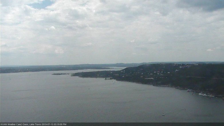 Lake Travis webcam, July 13, 2019 2:20 PM CT