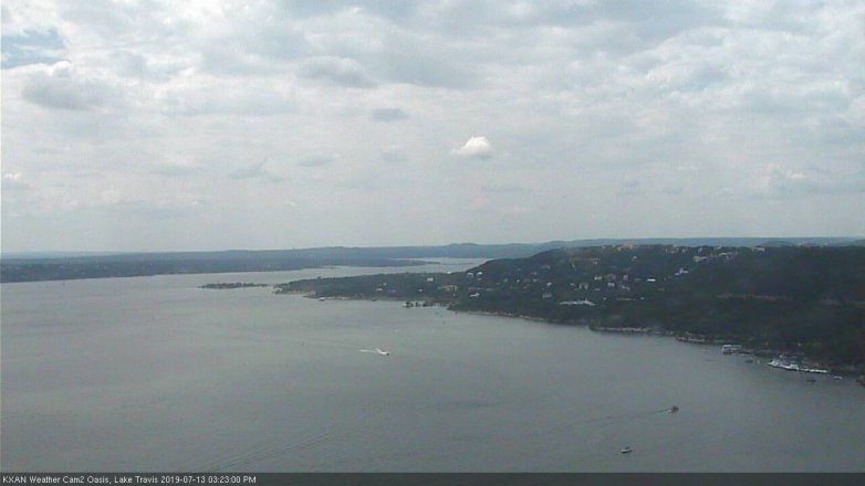 Lake Travis webcam, July 13, 2019 2:25 PM CT