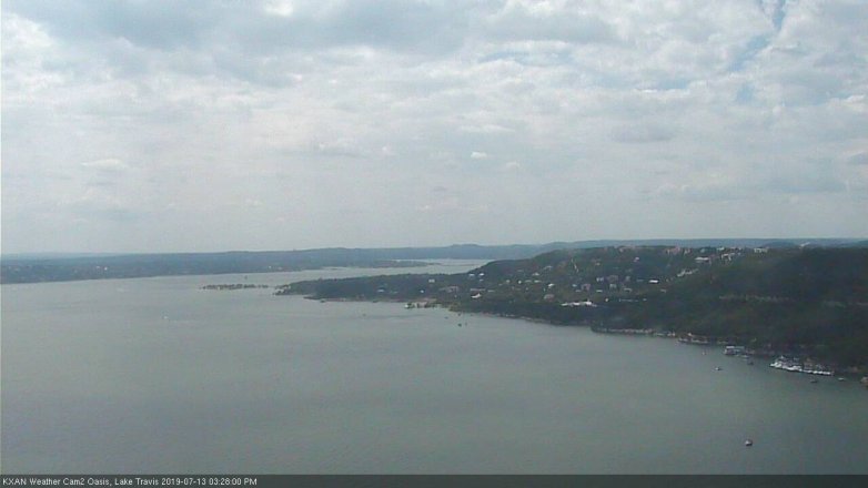 Lake Travis webcam, July 13, 2019 2:30 PM CT