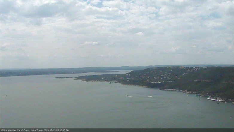 Lake Travis webcam, July 13, 2019 2:35 PM CT