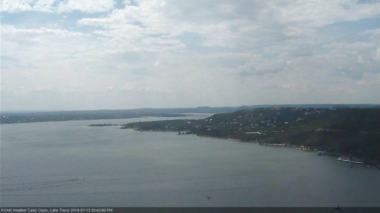 Lake Travis webcam, July 13, 2019 2:45 PM CT