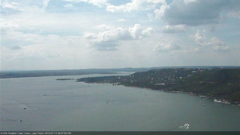 Lake Travis webcam, July 13, 2019 3:10 PM CT