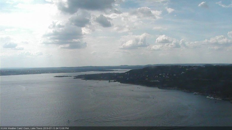 Lake Travis webcam, July 13, 2019 3:15 PM CT