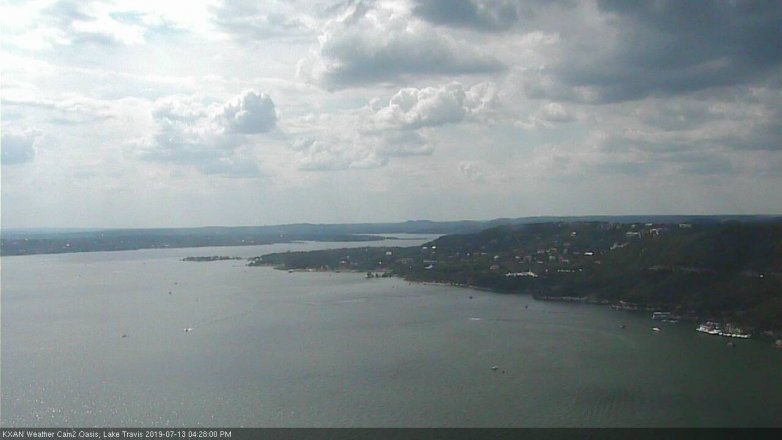 Lake Travis webcam, July 13, 2019 3:30 PM CT