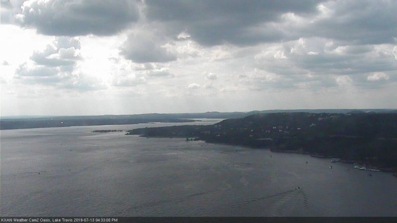 Lake Travis webcam, July 13, 2019 3:35 PM CT