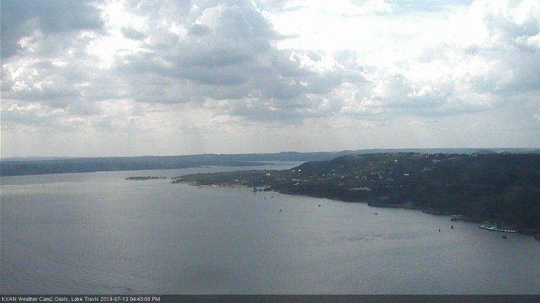 Lake Travis webcam, July 13, 2019 3:45 PM CT