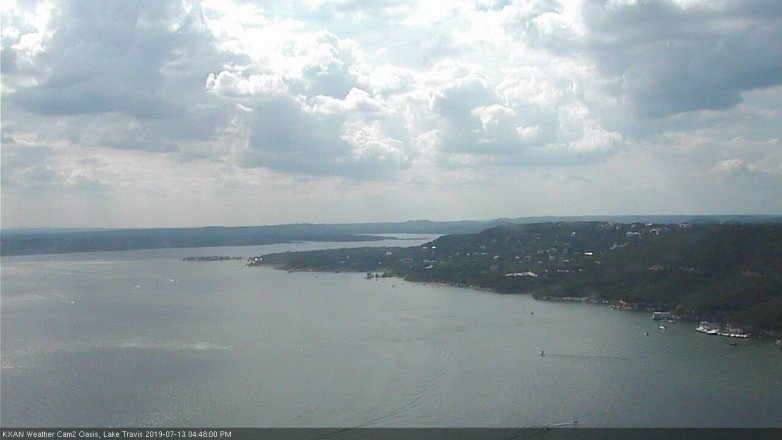 Lake Travis webcam, July 13, 2019 3:50 PM CT