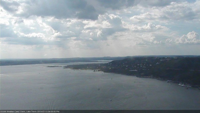 Lake Travis webcam, July 13, 2019 4:00 PM CT
