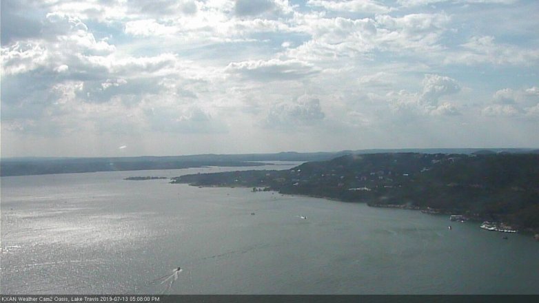Lake Travis webcam, July 13, 2019 4:10 PM CT