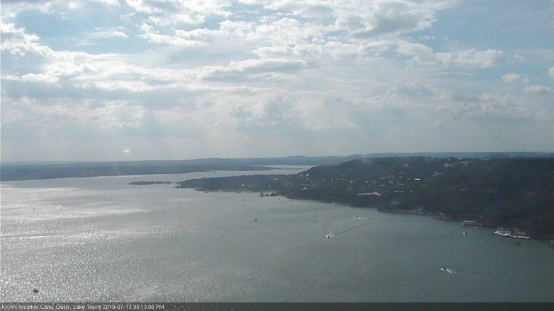 Lake Travis webcam, July 13, 2019 4:15 PM CT