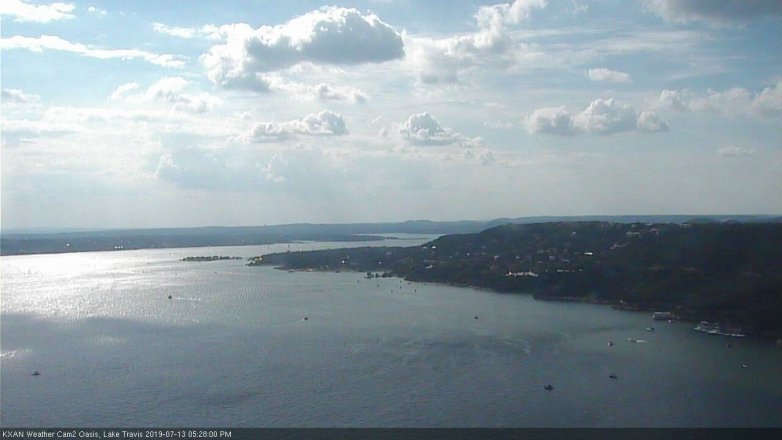 Lake Travis webcam, July 13, 2019 4:30 PM CT