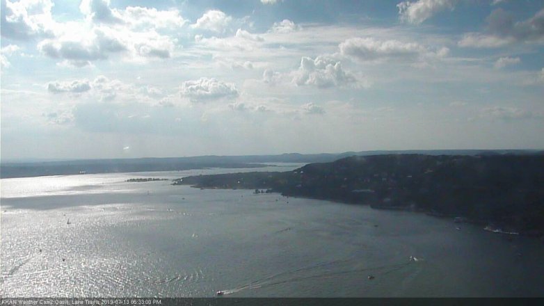 Lake Travis webcam, July 13, 2019 4:35 PM CT