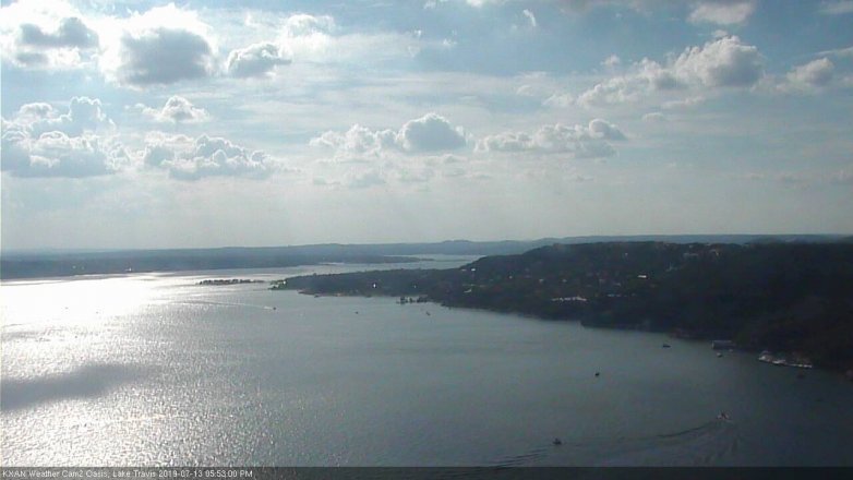 Lake Travis webcam, July 13, 2019 4:55 PM CT