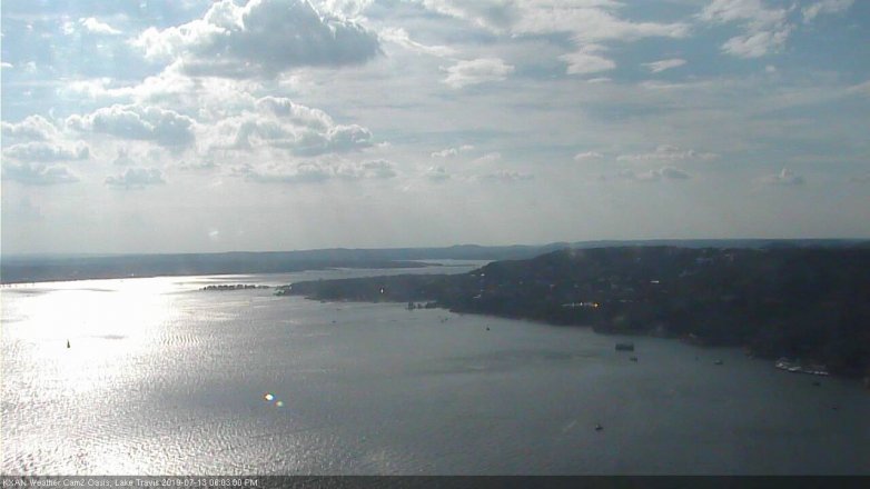 Lake Travis webcam, July 13, 2019 5:05 PM CT