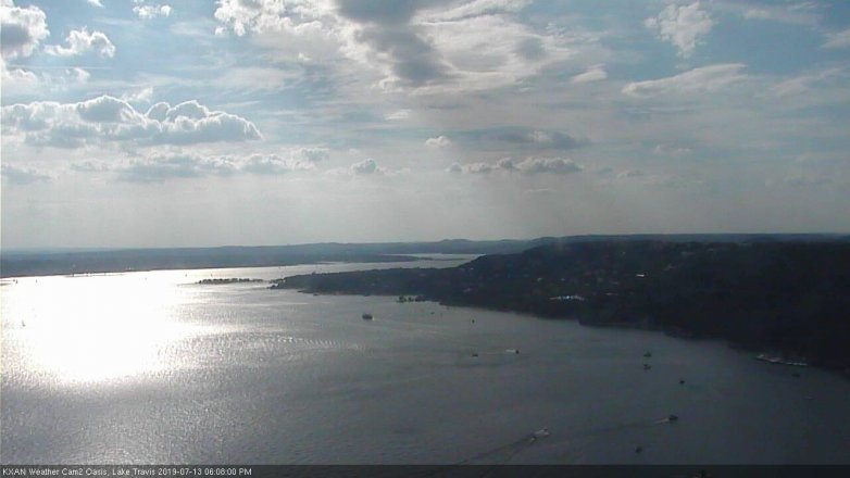 Lake Travis webcam, July 13, 2019 5:10 PM CT