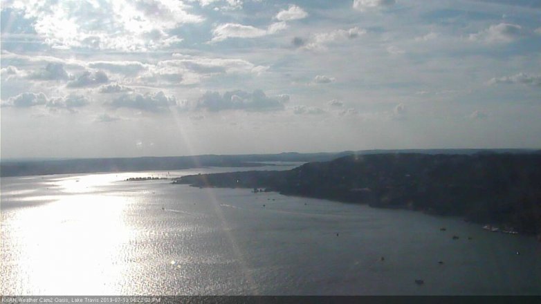 Lake Travis webcam, July 13, 2019 5:25 PM CT