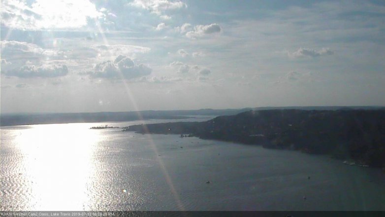 Lake Travis webcam, July 13, 2019 5:30 PM CT