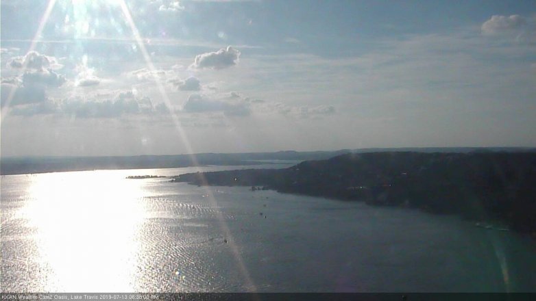 Lake Travis webcam, July 13, 2019 5:40 PM CT